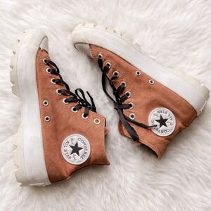 Converse sz 9 ChuckTaylor All Star Lug Platform High Top Sneaker Boot Terracotta
